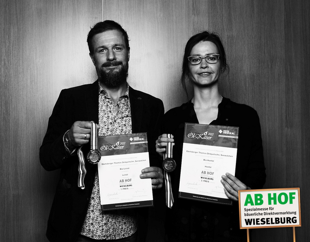  Karin und Thomas Ebetsberger betreiben seit 2017 die  Oelquetschn. Ihre Produkte schnitten beim Ölkaiser hervorragend ab. | Foto: Oelquetschn