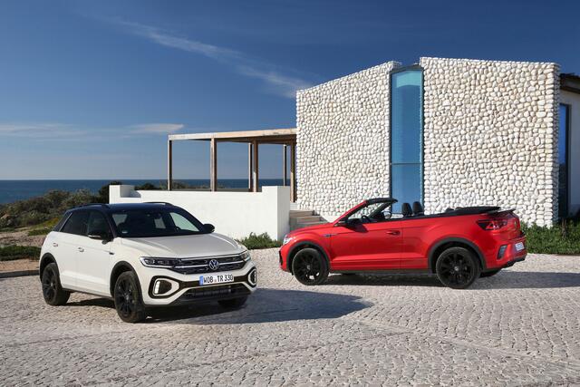 Gemma neue T-Rocs schauen: VW T-Roc und T-Roc Cabriolet stehen ab sofort bei den VW-Händlern.  | Foto: Volkswagen
