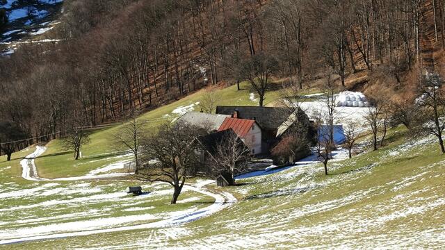 Wir passieren den Gaissteinerhof ... 
(links verläuft die Forststraße hinunter nach Ebelthal, rechts den Gaisstein hinauf nach Himmelsreith), ...
 | Foto: S.Plischek