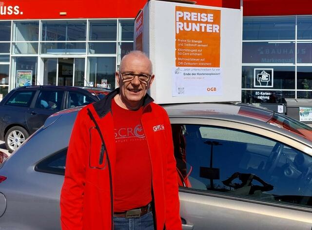 Christian Staffelmayr, ÖGB Bildungsvorsitzender Steyr, weiß: „Wenn Heizen zum Luxus wird und die Fahrt in die Arbeit kaum zu finanzieren ist, dann brennt der Hut.“ | Foto: ÖGB Steyr