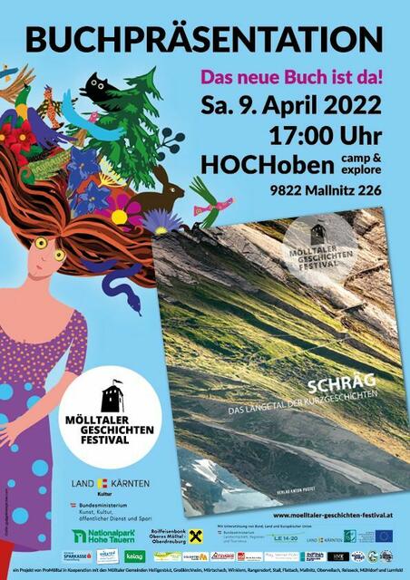 Das Buch vom letztjährigen Wettbewerb wird vorgestellt | Foto: Mölltaler Geschichten Festival