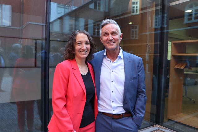 Die Kaunertaler Vizebürgermeisterin Sarah Raich mit Bürgermeister Christian Kalsberger.  | Foto: Othmar Kolp