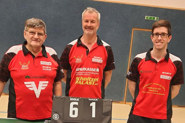 Unterliga Mannschaft von links 
Walter Ast; Reinhard Artner; Daniel Hauss