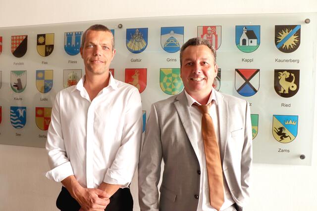 Der neue Grinner Bürgermeister Franz Benedikt (re.) mit Vizebürgermeister Markus Kathrein. | Foto: Othmar Kolp