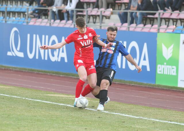 Neuzugang Christoph Eller gab im Heimspiel gegen Kufstein zweimal seine Visitenkarte im gegnerischen Tor ab. | Foto: sportszene.tirol/Leitner