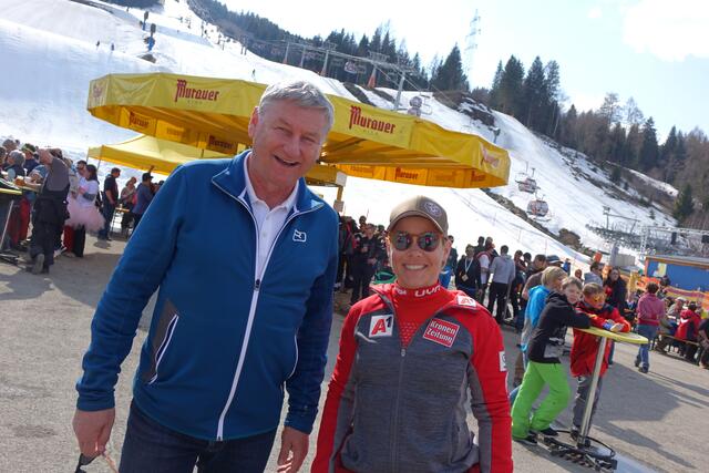 Kreischberg-Chef Karl Fussi mit Nici Schmidhofer.