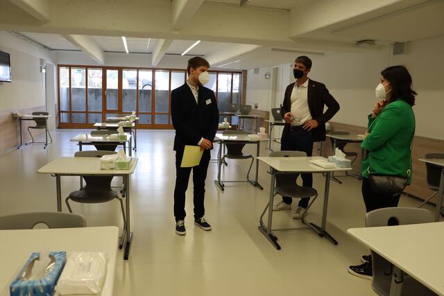Die Testräumlichkeiten in der Schule- | Foto: Siegele