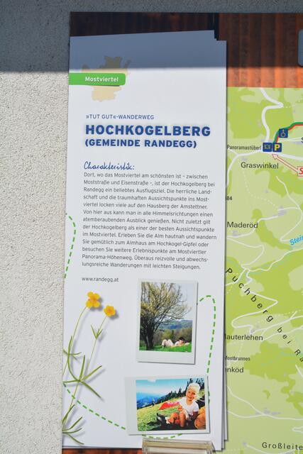 Die Schilder beim Panoramastüberl geben Auskunft über die Region.