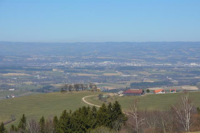 Schöne Ausblicke auf das Ybbstal und auf Amstetten
