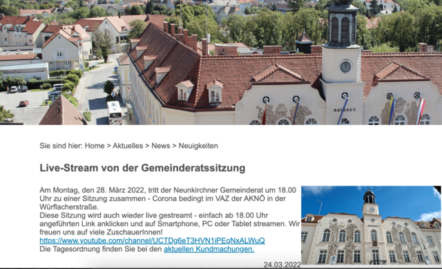 Foto: Screenshot BezirksBlätter