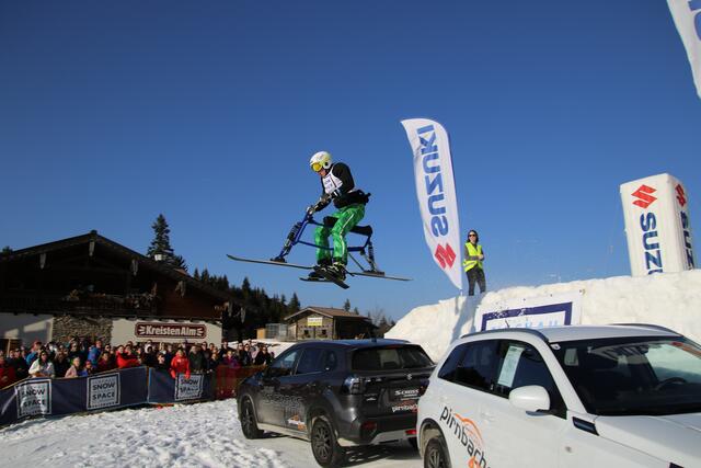 Auch in der Kategorie Snowbike gingen beim Eule Downhill Cross fünf Teilnehmer an den Start.  | Foto: Eule DC