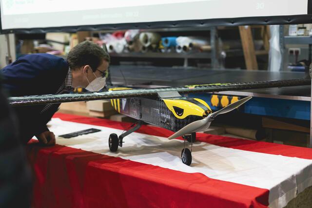 Die "Hornisse" ist das Modellflugzeug, mit dem Studierende der FH Joanneum zum DBF-Wettbewerb antreten werden. | Foto: FH Joanneum
