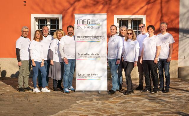 MFG: Das Team der neuen Partei in Deutschlandsberg um Bezirkssprecher Helmut Gollob | Foto: MFG