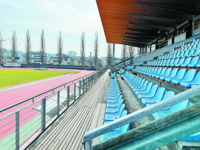 Heute Dienstag, 29. März 2022 soll die Tribüne voll sein. Die Organisatoren erhoffen sich möglichst viel Geld für die Kriegsflüchtlinge. | Foto: Stadt Bregenz