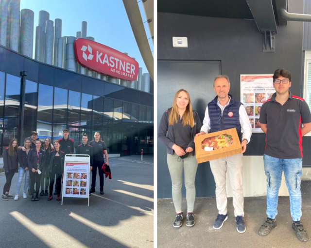 Die Lehrlinge sorgten für einen reibungslosen Betrieb in Eisenstadt. | Foto: Kastner Gruppe