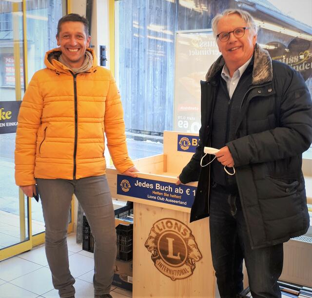 Thomas Kopfsguter und Gerhard Steinhuber vom Lions Club Ausseerland ziehen eine positive erste Bilanz. | Foto: Lions Club