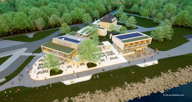 So soll die "Mole Melk" in ca. zwei Jahren aussehen. Der Komplex wird dabei in sechs Teile aufgeteilt.  | Foto:  SG Melk