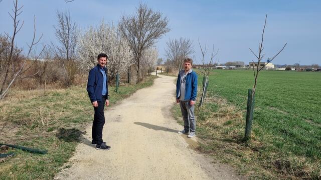 Bürgermeister René Lobner, Stadtrat für Umwelt und Raumordnung Mathias Bratengeyer. | Foto: Stadtgemeinde Gänserndorf