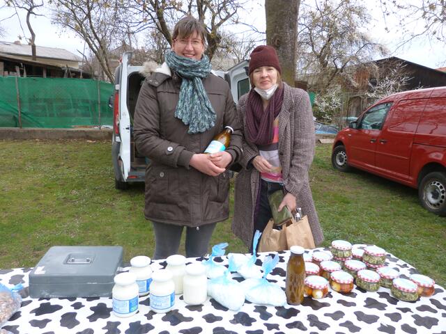 Leckere Milchprodukte, wie Frischkäse und Topfen gab es natürlich auch!