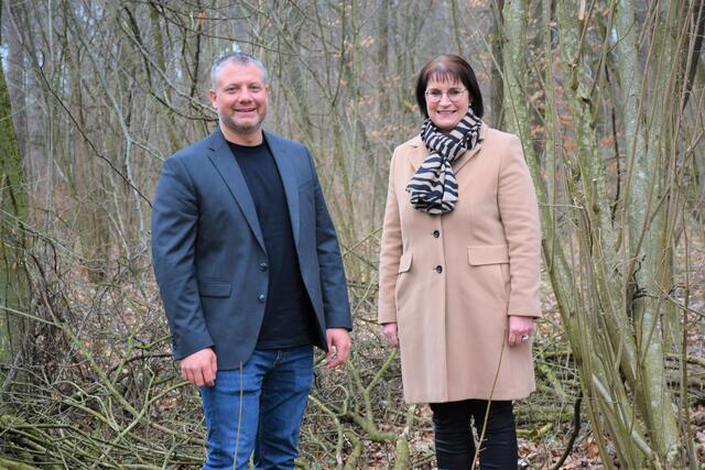 Dominic Hörlezeder und Michaela Paffeneder. | Foto: Stadtgemeinde Amstetten