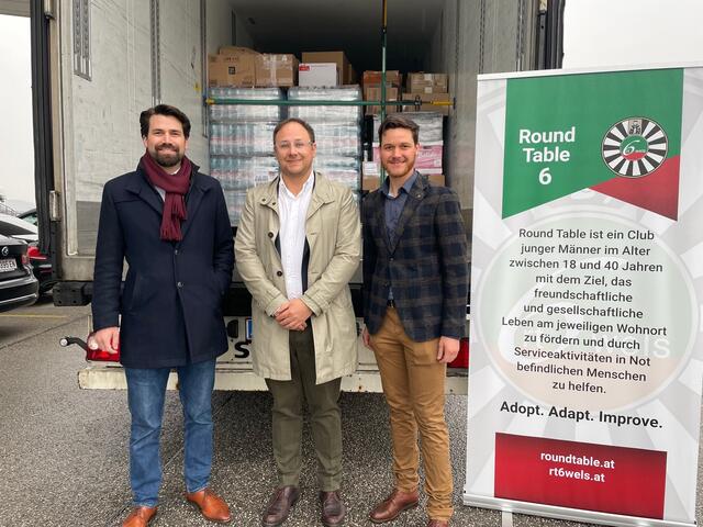 Die Vertreter des Round-Table 6: (v. l.) Stefan Fessl, Max Huber-Wilhelm und Johan Dämon. | Foto: BRS