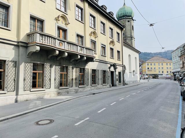 Die Rathausstraße wird nun auch umgebaut | Foto: Stadt Bregenz