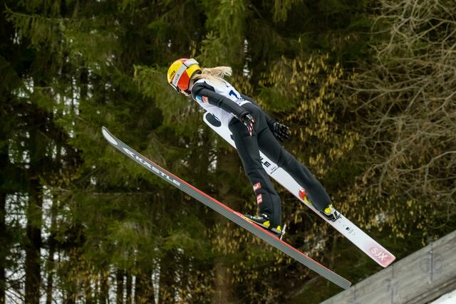 Dögl Amy wurde auf der heimischen Schanze in Achomitz/Zahomc Kärntner Meisterin. In der gesamten letzten Saison konnte der Verein einige Erfolge feiern. Der Verein schaut positiv in die Zukunft. | Foto: SV Achomitz/Zahomc