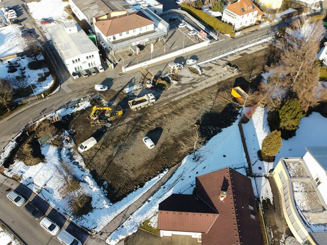 Baufortschritt in Bildern: Fotograf Martin Meieregger hat die Baustelle Wirtschaftspark mit seiner Kamera begleitet: Baustart war im Februar 2021. | Foto: Martin Meieregger