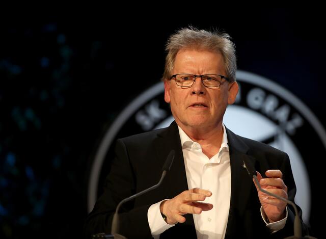 Sturm-Anhänger durch und durch: Herbert Troger, Jänner 2020 | Foto: GEPA