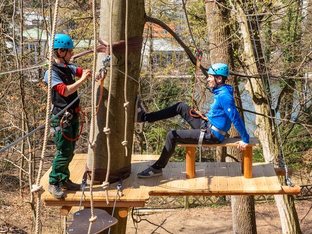 Der neue Parcours ist mit Fotopoint und Sitzbankerl ausgestattet. | Foto: WAP