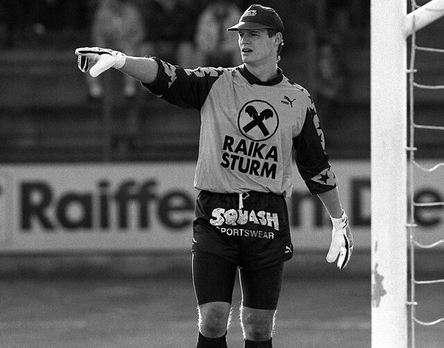 Sturm-Torwart Otto Konrad, 1990 Gruabn | Foto: GEPA