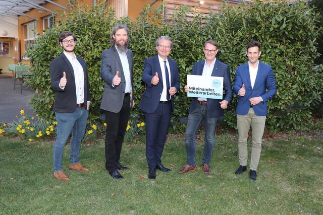 Matthias Hagen, Markus Gaugl, Christopher Drexler, Marcus Martschitsch, Lukas Schnitzer (v.l.). | Foto: Alfred Mayer