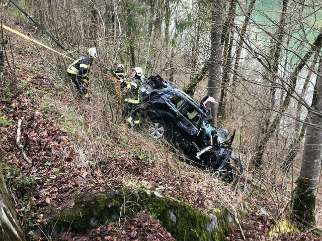 Der Unfall ereignete sich am Freitagnachmittag auf der B140 im Gemeindegebiet von Grünburg. | Foto: fotokerschi.at