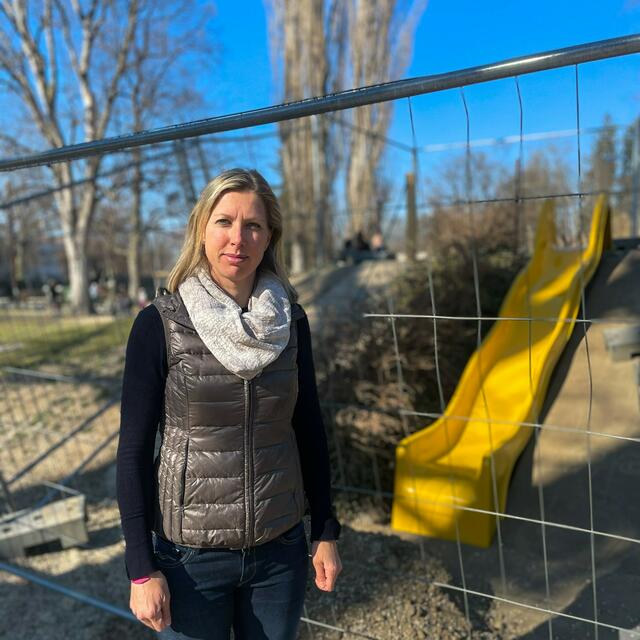 Bekrittelt den Zustand des Spielplatzes am Hilmteich: Gemeinderätin Marion Kreiner (ÖVP). | Foto: ÖVP Graz