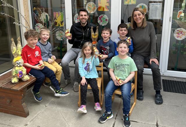 Ostern feiern mit Kindern: Meister Lampe besuchte die