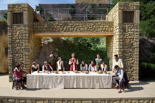 "Das letzte Abendmahl" im Steinbruch St. Margarethen | Foto: Passionsspiele St.Margarethen