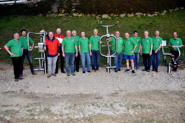 Vital- und Fitnesspark beim Badesee Waldhausen. Die Geräte wurden vom Kameradschaftsbund aufgestellt. 