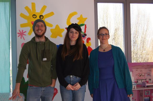 Der Jugendplatz „Habedere“ ist der Treffpunkt für Lustenaus Jugend schlechthin. Sebastian Kathan, Jasmine Bortolotti, Ina Röck und ihre Kolleginnen der OK-JA! kümmern sich um die Jugendlichen. | Foto: Gemeinde/Marcel Hagen