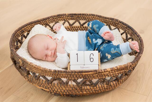 Raphael Leitner, Geboren: 16.02.2022, Eltern: Kerstin und Georg Leitner aus Passail, Gewicht: 3766 g, Größe: 52 cm | Foto: Katrin Painer
