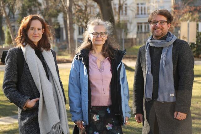 Die neue grüne Spitze: Siegrid Widhalm, Susanne Nückel und Manuel Lackner (v.l.). | Foto: Grüne Landstraße