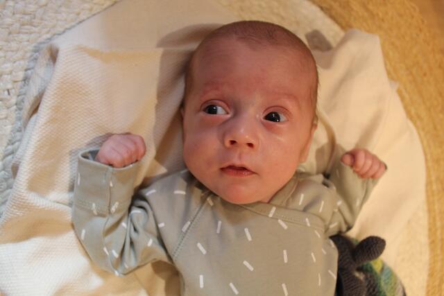 Simon Weichinger, Geboren: 10.11.2021, Eltern: Katja und Georg Weichinger aus Thannhausen, Gewicht: 800 g, Größe: 34 cm | Foto: Weichinger