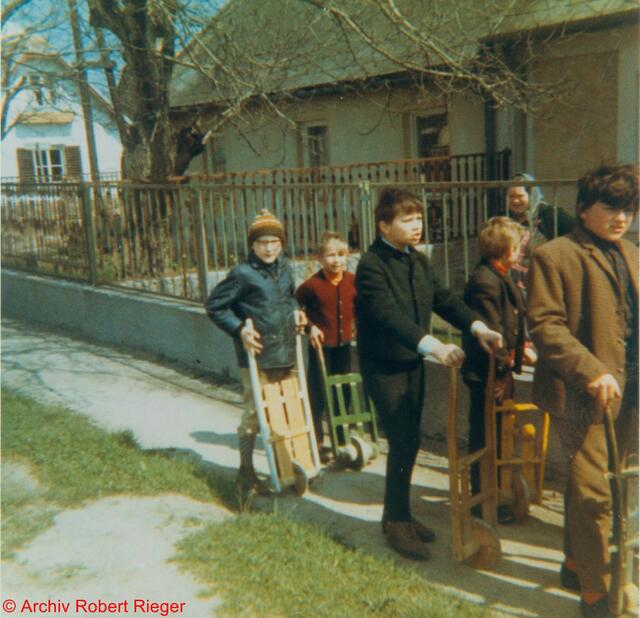 1972 mit Ratschnbuam Robert Rieger 