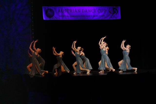 Dancing Divas mit "When You Move"
v.l.n.r.: Iva Deli, Emilia Fritz, Caroline Wallner, Tanja Biocanin, Lisa Philipp, Mona-Marie Rössler (verdeckt), Martha Schläffer, Lara Strubreiter | Foto: Christina Karall