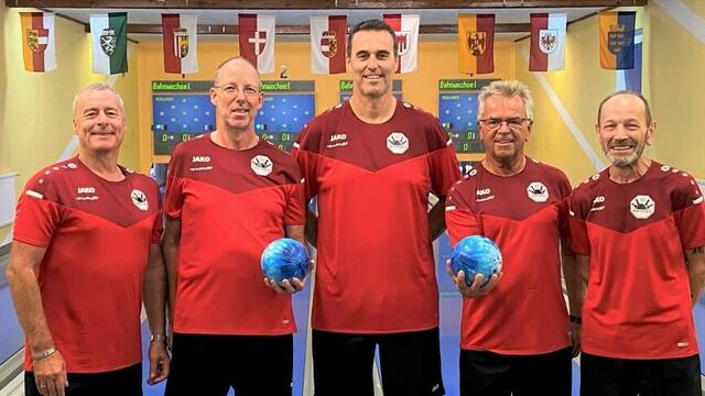 (v.l.n.r.) Mannschaftsführer Hiegelsberger Franz, Masin Reinhard, Dolgos Tamas, Infanger Johann, Hutterer Ernst