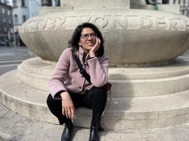 Fernanda Nigro am Elterleinplatz in Hernals. | Foto: mjp