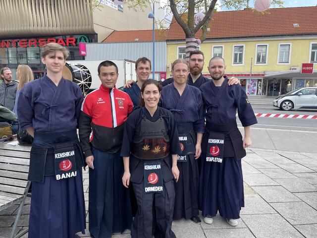 Der Verein Kenshikan Vienna gab eine Kendo-Vorstellung.