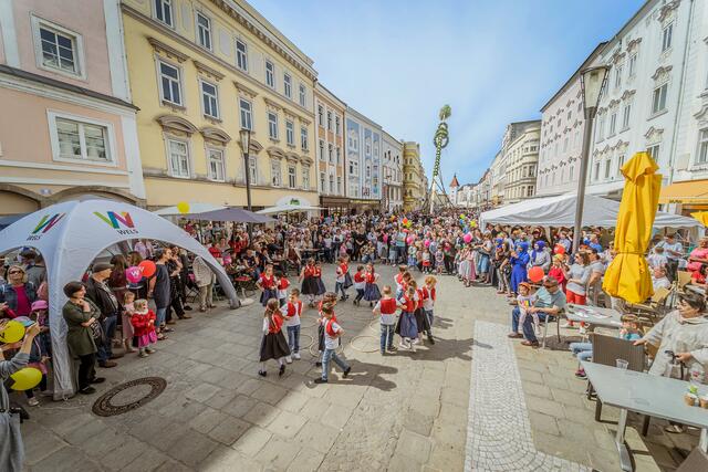 Das traditionelle Maibaumfest kann heuer endlich wieder in Wels stattfinden. Alle Welserinnen und Welser sind herzlich dazu eigeladen. | Foto: WMT
