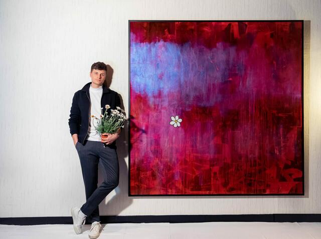 John Petschinger hat sich mit seinen großflächigen Bildern in der internationalen Kunstszene etabliert. | Foto: Kulturbetriebe Burgenland