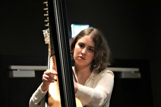 Emma Moser mit "Baroque Flamenco" an der Harfe | Foto: Edith Ertl