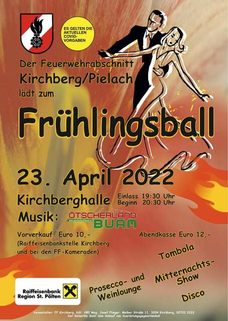 Am 23. April wird am Frühlingsball der FF Kirchberg getanzt! | Foto: FF Kirchberg